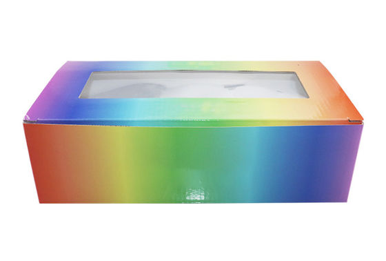 Geschenkboxen FSC-PVC-freien Raumes mit klarem Farbdrucken des Fenster-4