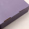 Faltbares purpurrotes Wellpappe-Geschenk-Verpackenkasten-silberne Folien-Stempeln