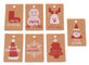 Recyclebare pdf-Kraftpapier-Hang Tags Swing For Christmas-Geschenke