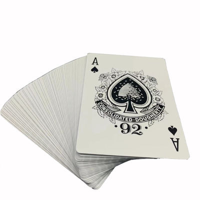 Hülsenpapier CMYK des Schwarz-310gsm druckte Schürhaken-Spielkarten für Kasino-Club