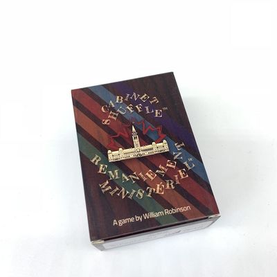 120 Spiel-Karten des gestrichenen Papiers der Karten-350gsm mit Regel-Buch