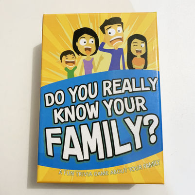200 Fragen von Familien-Karten-Papppapier-Spiel-Karten 2,5&quot; *3.5“
