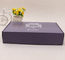 Faltbares purpurrotes Wellpappe-Geschenk-Verpackenkasten-silberne Folien-Stempeln